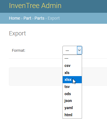 Data formats