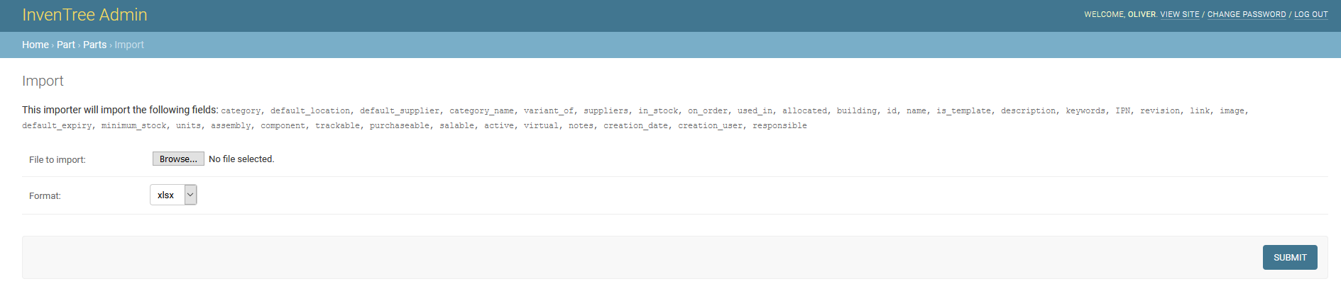 Data upload
