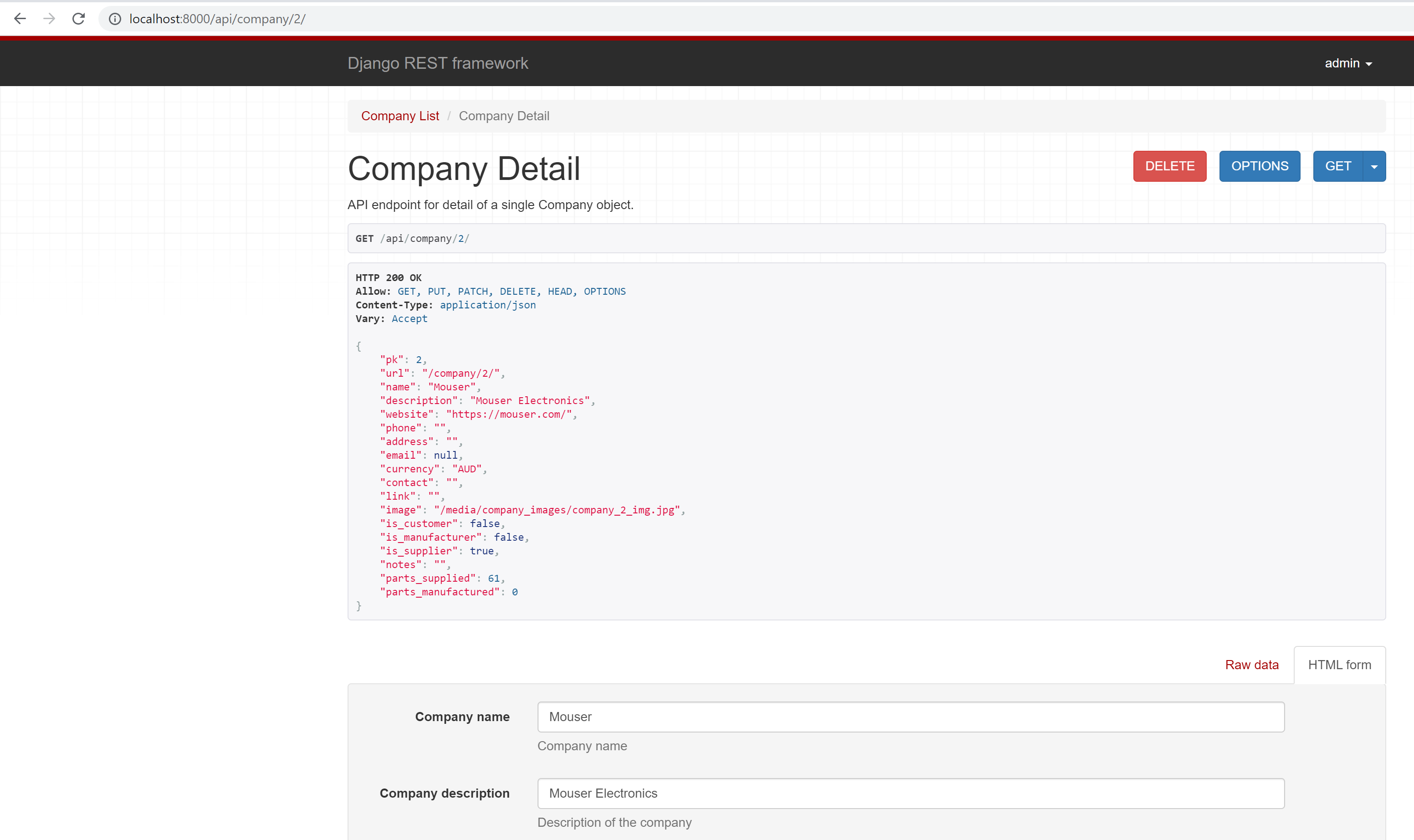 Detail API