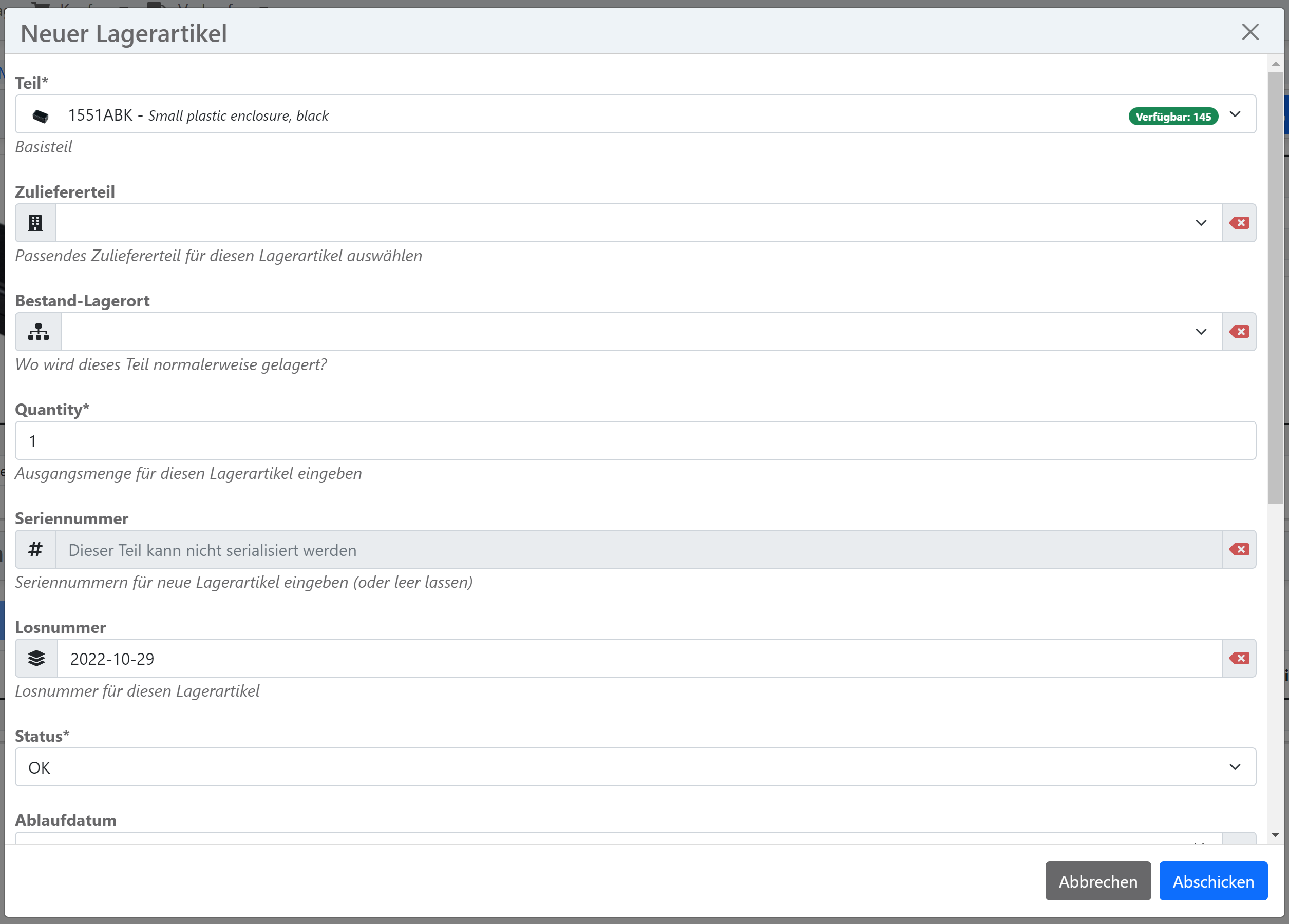 API forms (german)