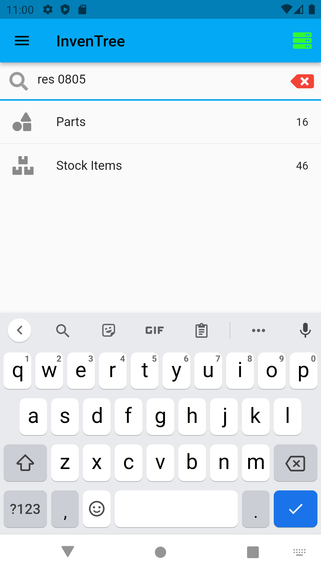 Search results