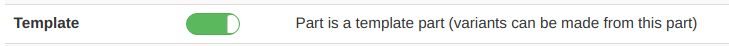 Enable Template Part Option