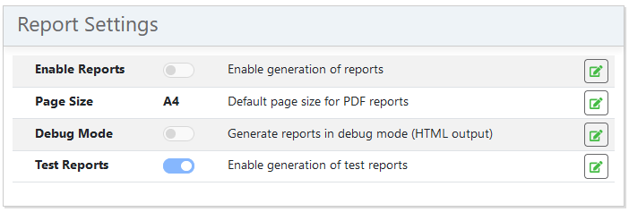Report Options