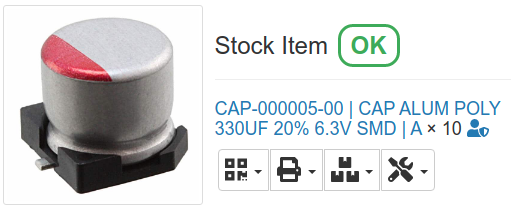 Stock Status Label